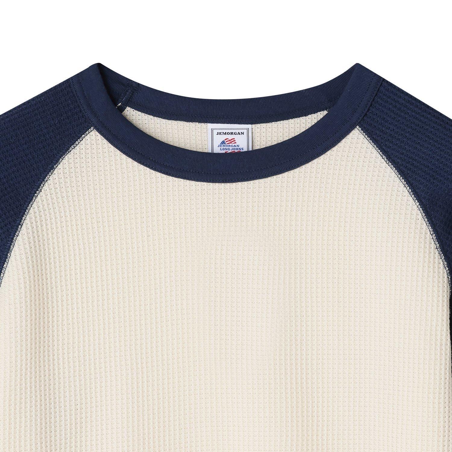 JEMORGAN JEMORGAN CVC Waffle Raglan 3/4 Crew Neck Tee｜OSHMAN'S