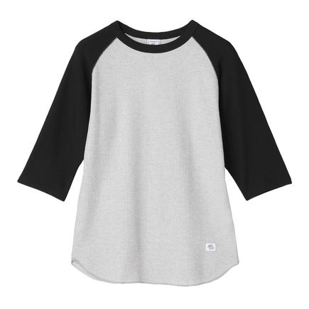 JEMORGAN CVC ワッフルラグランクルーネックTシャツ