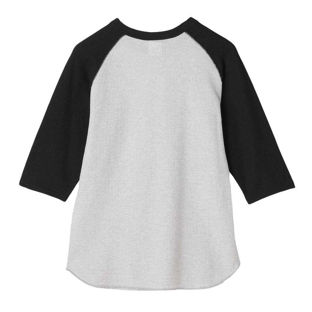  JEMORGAN JEMORGAN CVC Waffle Raglan 3/4 Crew Neck Tee画像3