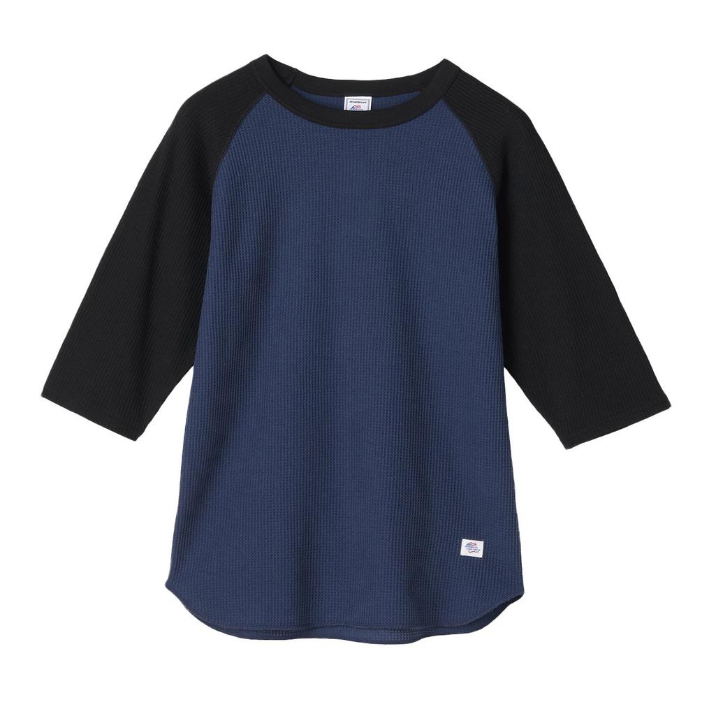  JEMORGAN JEMORGAN CVC Waffle Raglan 3/4 Crew Neck Tee画像1