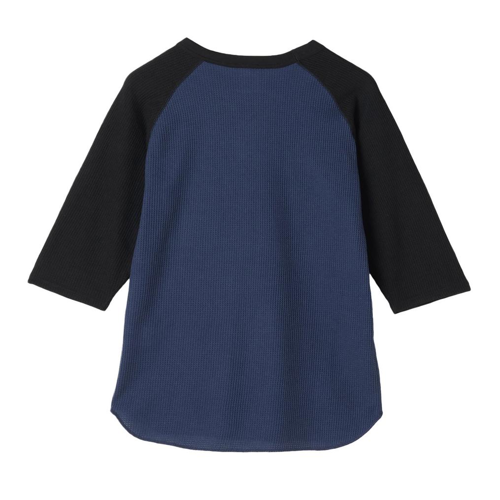  JEMORGAN JEMORGAN CVC Waffle Raglan 3/4 Crew Neck Tee画像3