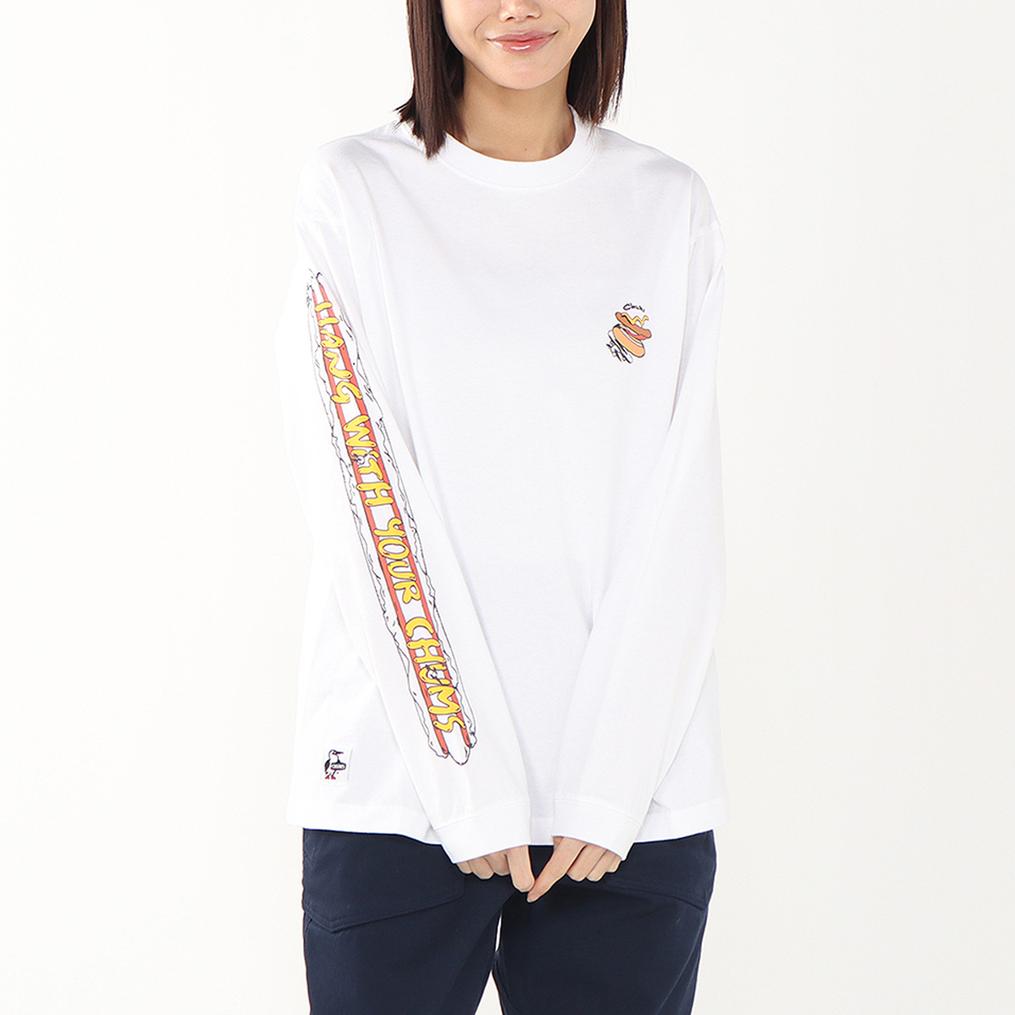  CHUMS CHUMS M HWYC Hot Dog L/S T-Shirt画像4