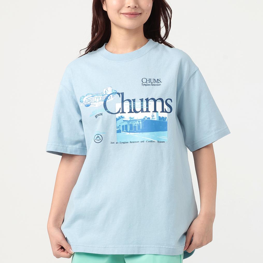  CHUMS CHUMS W's CHUMS USA Factory T-Shirt画像1