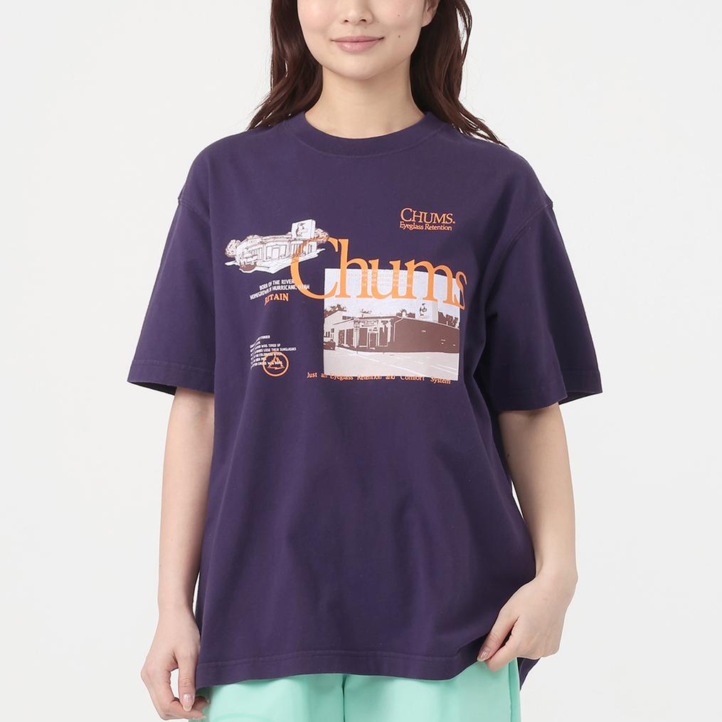  CHUMS CHUMS W's CHUMS USA Factory T-Shirt画像1
