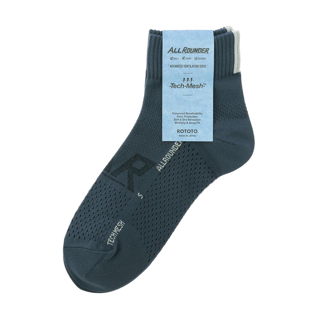  ROTOTO ROTOTO Allrounder Tech-Mesh Ankle Socks画像1