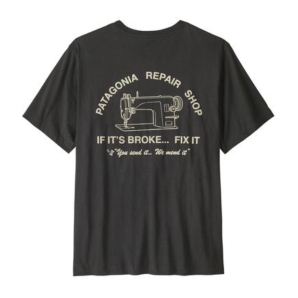 patagonia メンズリペアショップ Tシャツ