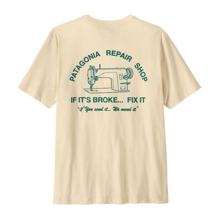 patagonia メンズリペアショップ Tシャツ