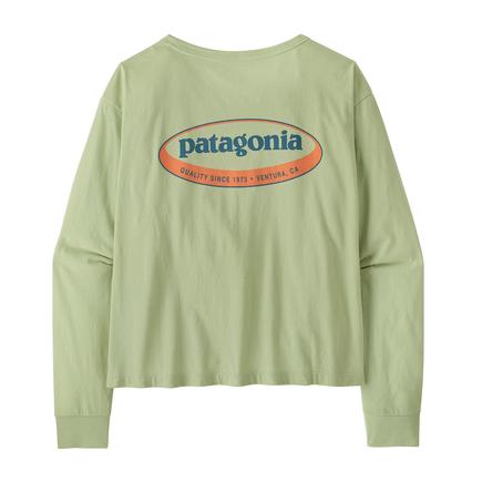 patagonia ウィメンズ L/S '95 オーバルロゴイージーカットTシャツ