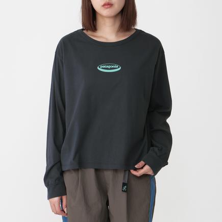 patagonia ウィメンズ L/S '95 オーバルロゴイージーカットTシャツ