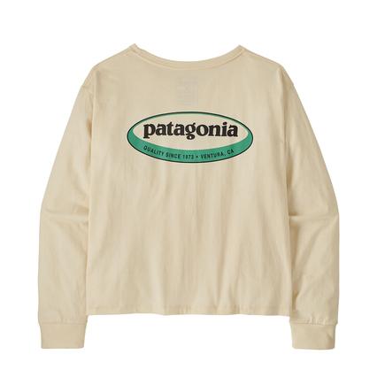 patagonia ウィメンズ L/S '95 オーバルロゴイージーカットTシャツ
