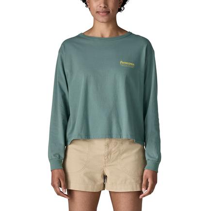 patagonia ウィメンズロングスリーブウォーターピープルバナーイージーカットTシャツ