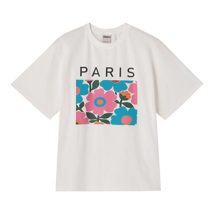 アモウ パリロゴTシャツ