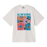  アモウ AMOU W's Newyork Logo Tee画像1
