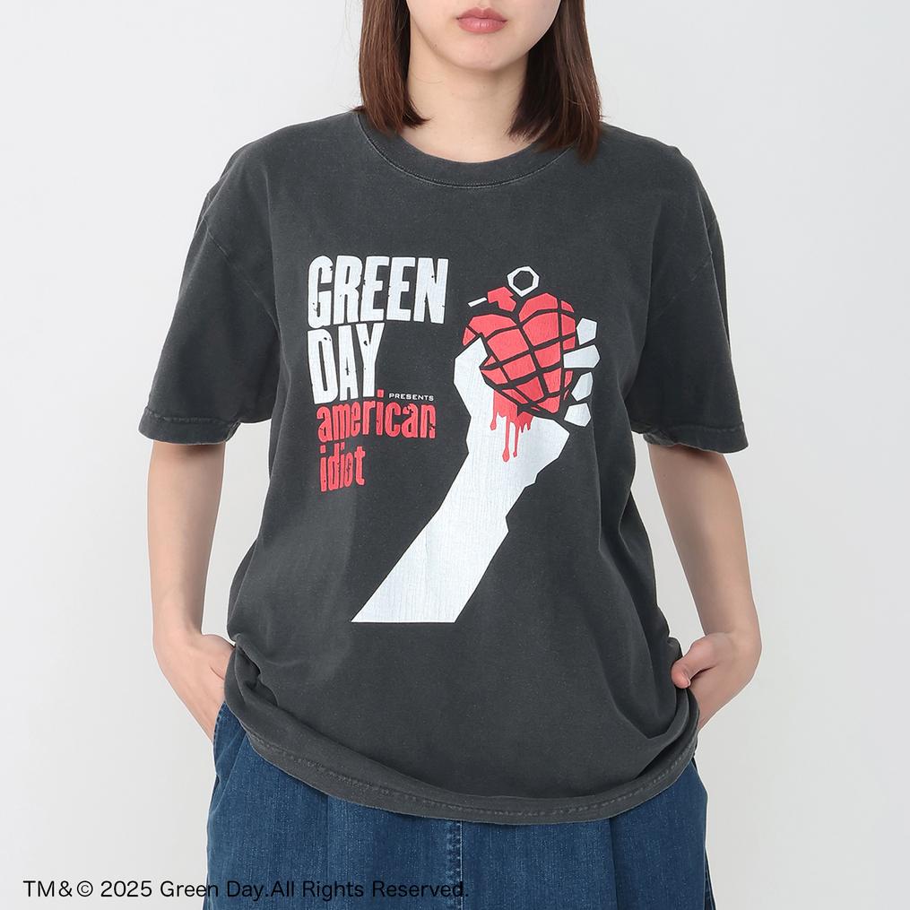 モデル：161㎝ / 着用サイズ：M GOOD ROCK SPEED GOOD ROCK SPEED Green Day American Idiot T-Shirt画像1