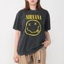 モデル：１６１cm / 着用サイズ：M GOOD ROCK SPEED GOOD ROCK SPEED Nirvana Smile Art T-Shirts画像1