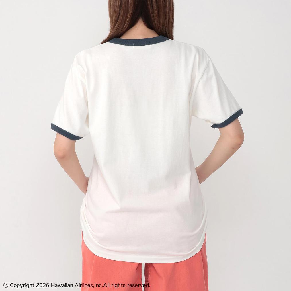 モデル：１６１cm / 着用サイズ：M GOOD ROCK SPEED GOOD ROCK SPEED Hawaiian Airline Ringer T-Shirts画像3