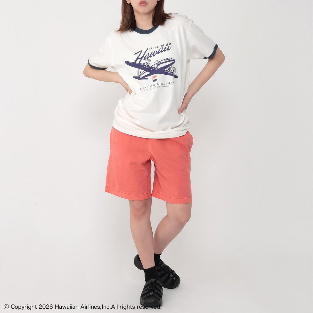  GOOD ROCK SPEED GOOD ROCK SPEED Hawaiian Airline Ringer T-Shirts画像2