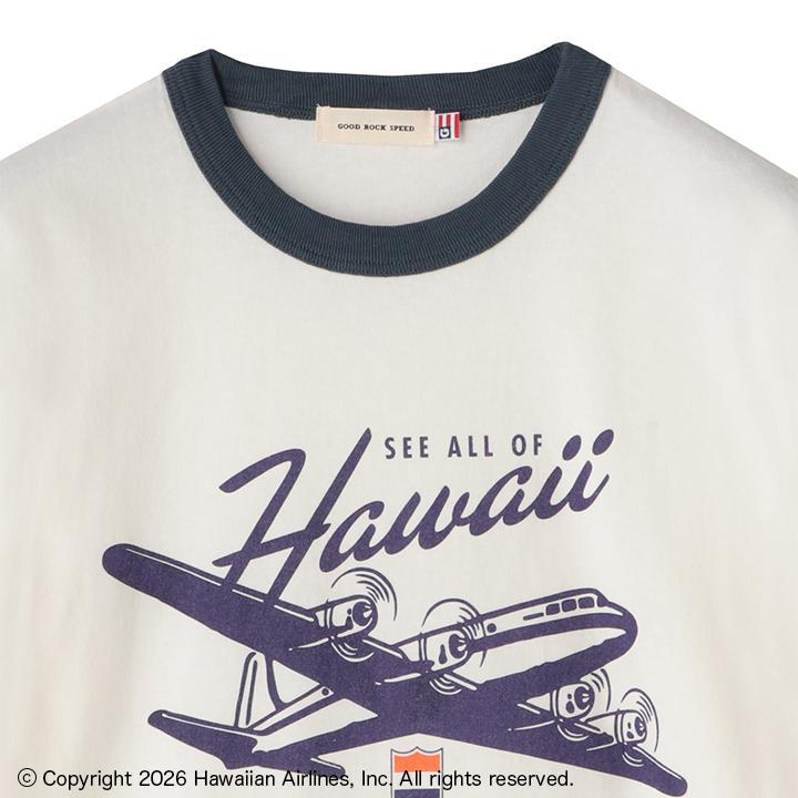  GOOD ROCK SPEED GOOD ROCK SPEED Hawaiian Airline Ringer T-Shirts画像7