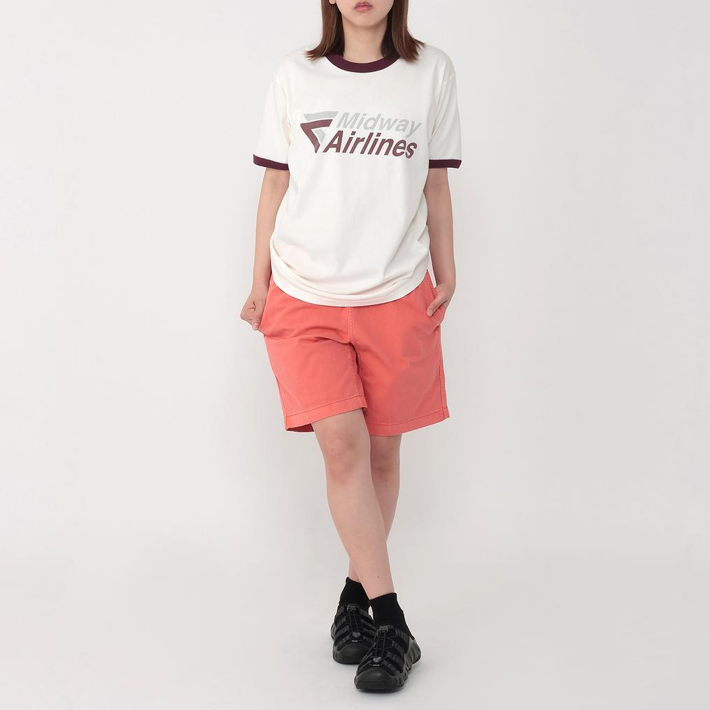  GOOD ROCK SPEED GOOD ROCK SPEED Midway Airline Logo Ringer T-Shirts画像2