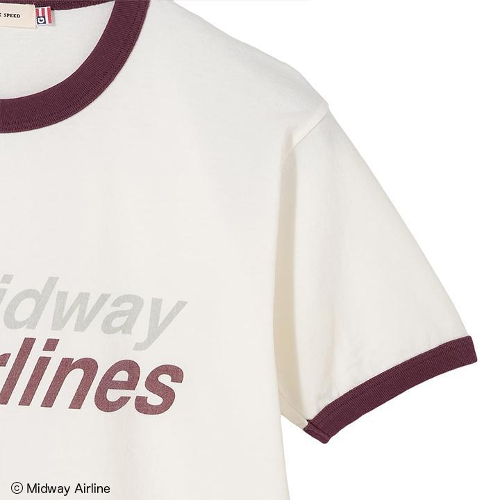  GOOD ROCK SPEED GOOD ROCK SPEED Midway Airline Logo Ringer T-Shirts画像9