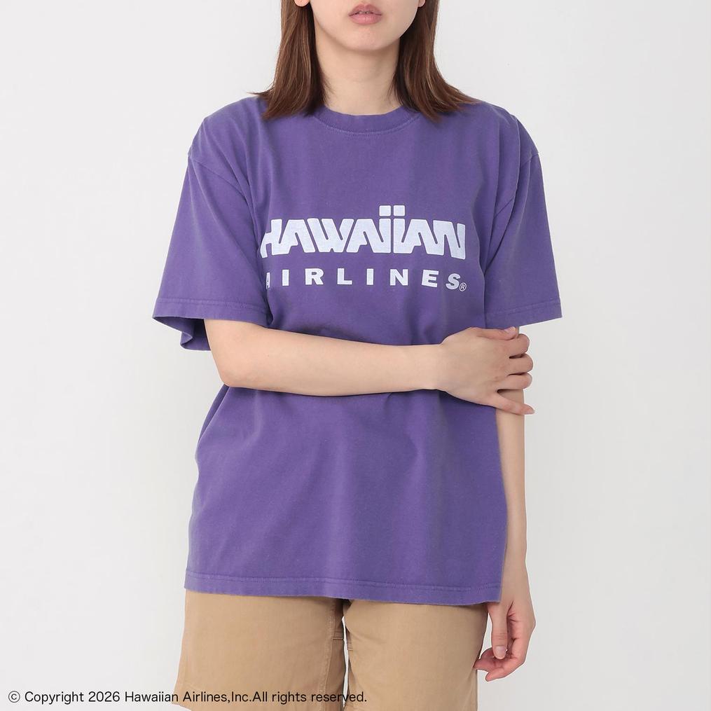 モデル：１６１cm / 着用サイズ：M GOOD ROCK SPEED GOOD ROCK SPEED Hawaiian Airline Logo Print T-Shirts画像1