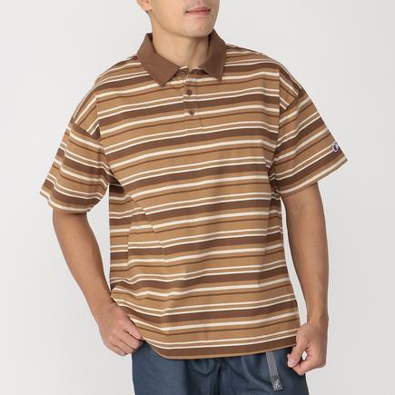 CHAMPION ショートスリーブボーダーポロシャツ