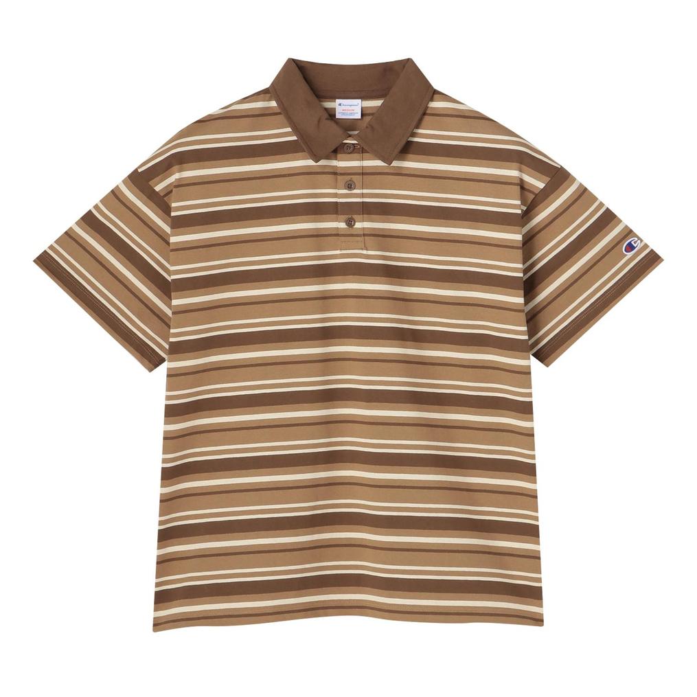  CHAMPION CHAMPION S/S Border Polo Shirt画像6