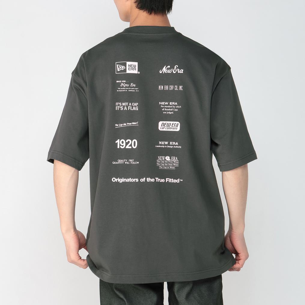 モデル：178㎝ / 着用サイズ：L NEW ERA NEW ERA Oversized Cotton S/S Tee Logo Archive画像3