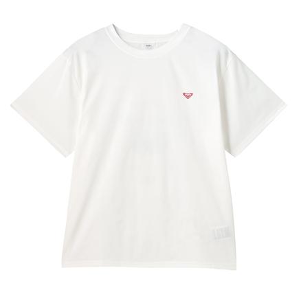 ROXY ヒストリカルロゴショートスリーブラッシュTシャツ
