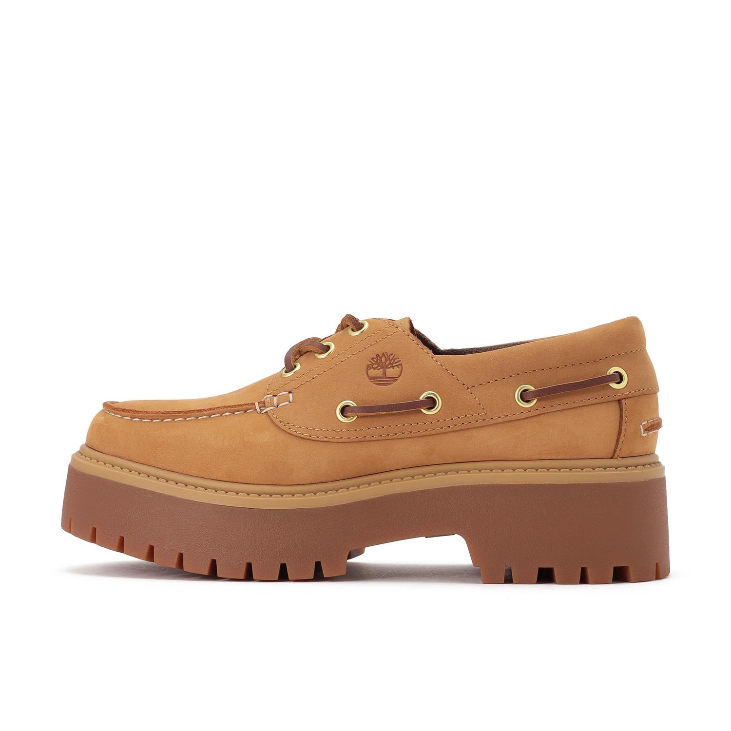  Timberland W STONE STREET PLATFORM BOAT SHOE画像1
