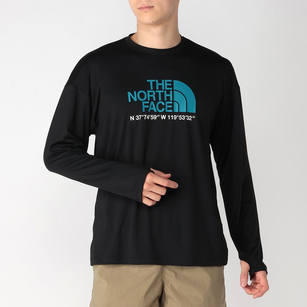 モデル：179㎝ / 着用サイズ：M THE NORTH FACE THE NORTH FACE M's L/S Water Smooth Tee画像1