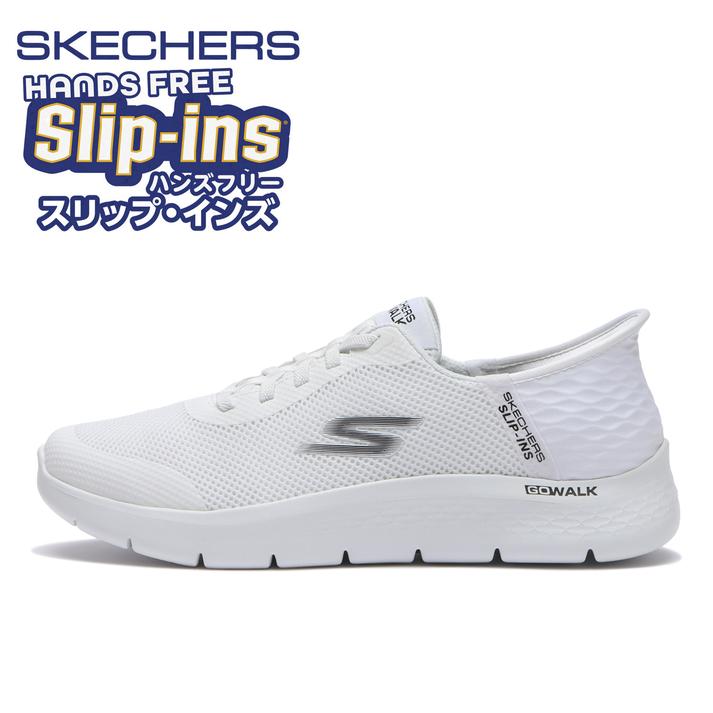 SKECHERS �S�[�E�H�[�N �t���b�N�X_�n���Y�A�b�v WHT