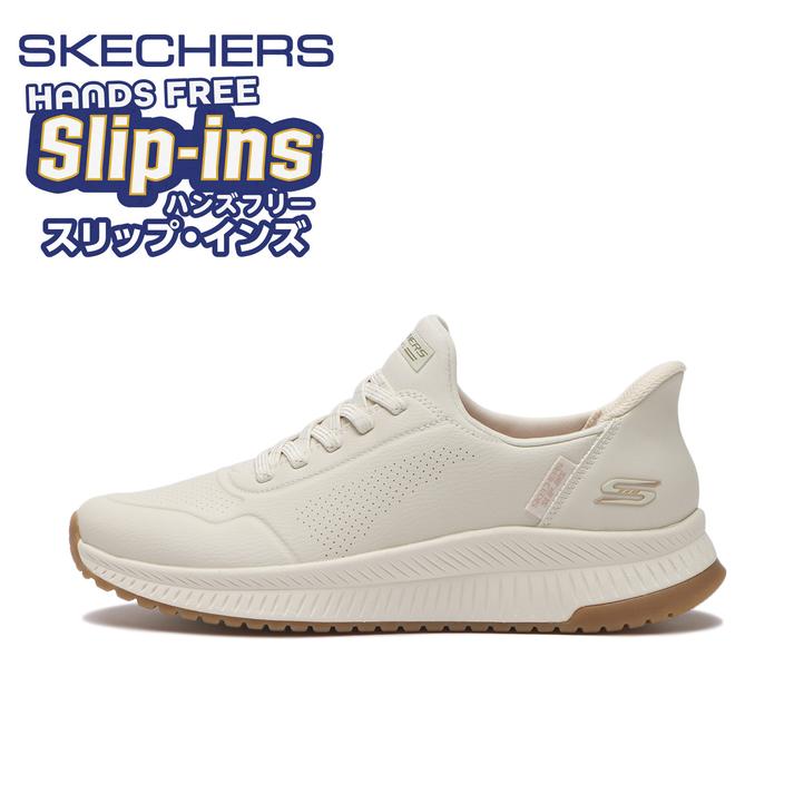 SKECHERS �{�u�X_�X�N���b�h4_�L�[���b�N WHT