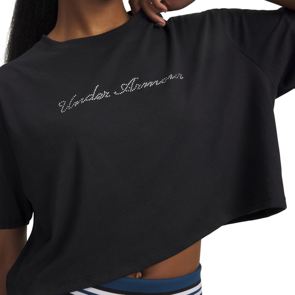  UNDER ARMOUR UNDER ARMOUR UA Rhinestone Crop S/S T-Shirt画像2