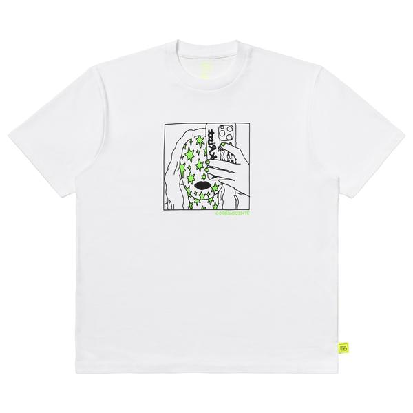 loosejoints オートモアイ ライオット ガール セルフィー S/S TEE ホワイト M