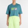  New Balance NEW BALANCE W Athletic Premium Chest Logo Cropped S/S T-Shirt画像1