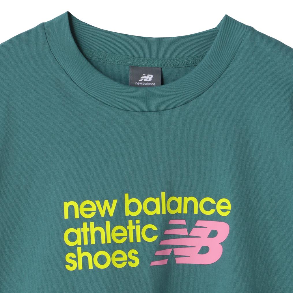  New Balance NEW BALANCE W Athletic Premium Chest Logo Cropped S/S T-Shirt画像9