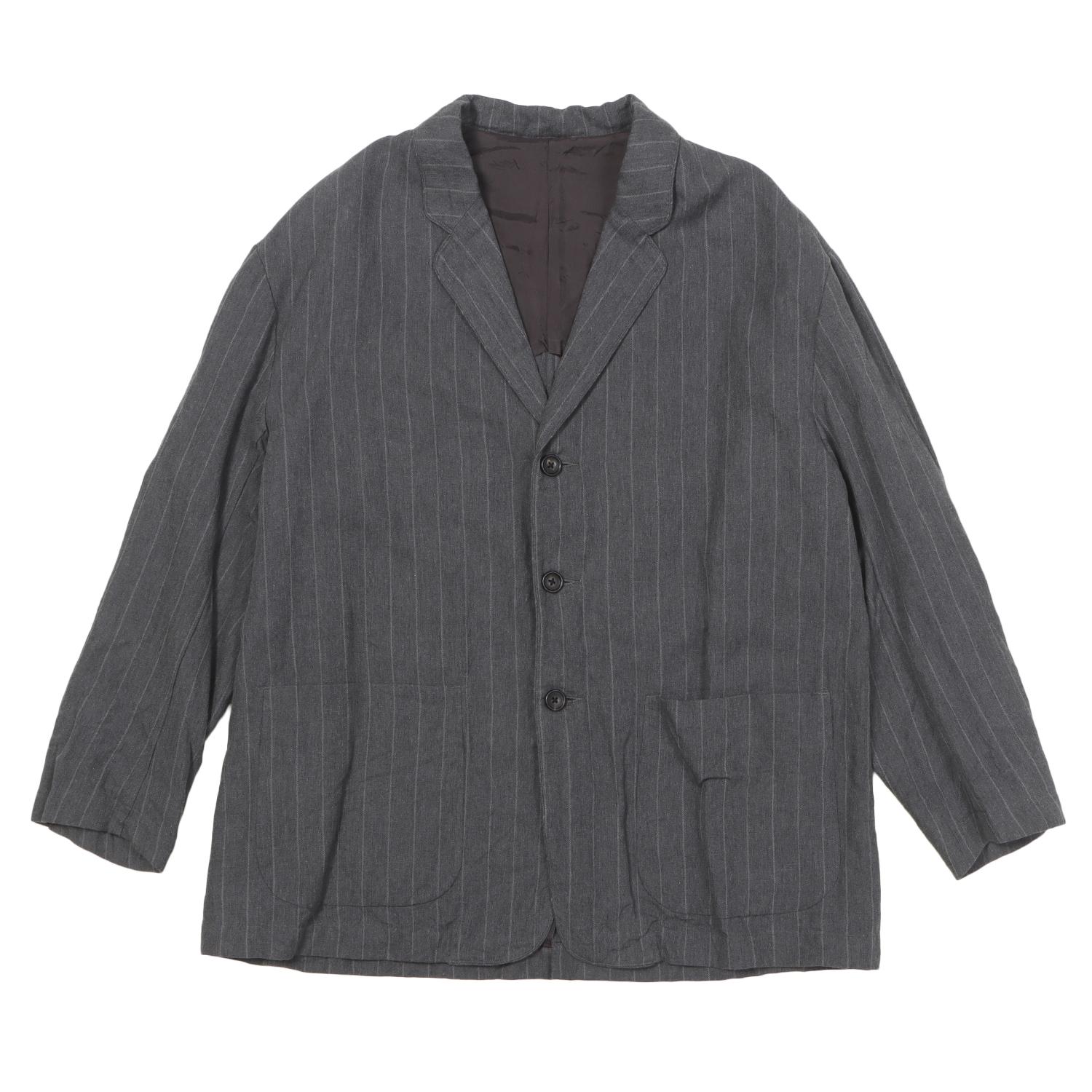  PORTER CLASSIC PIN STRIPE LINEN COTTON CLASSIC JACKET画像1