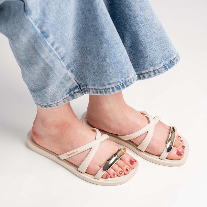 IPANEMA ���^�� �V�b�N �X���C�h BEIGE/GOLD