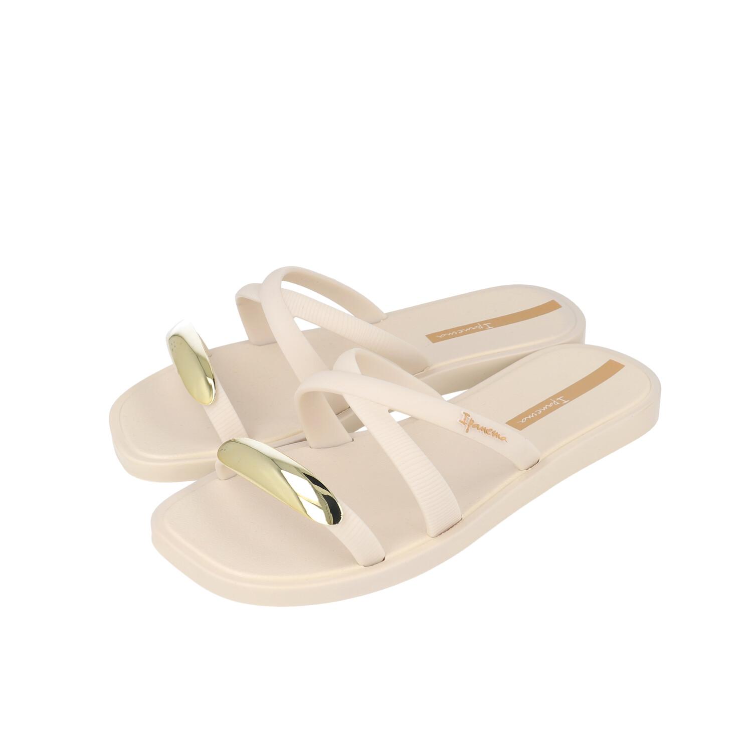 	���f�B�[�X �yIPANEMA�z �C�p�l�} METAL CHIC SLIDE ���^�� �V�b�N �X���C�h SP27380087 BEIGE/GOLD