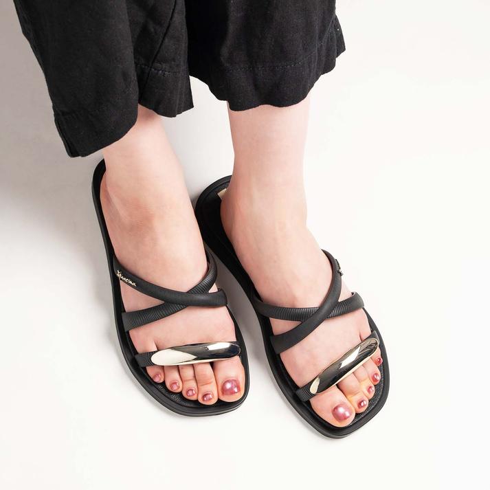 IPANEMA ���^�� �V�b�N �X���C�h BLACK/GOLD/BEIG