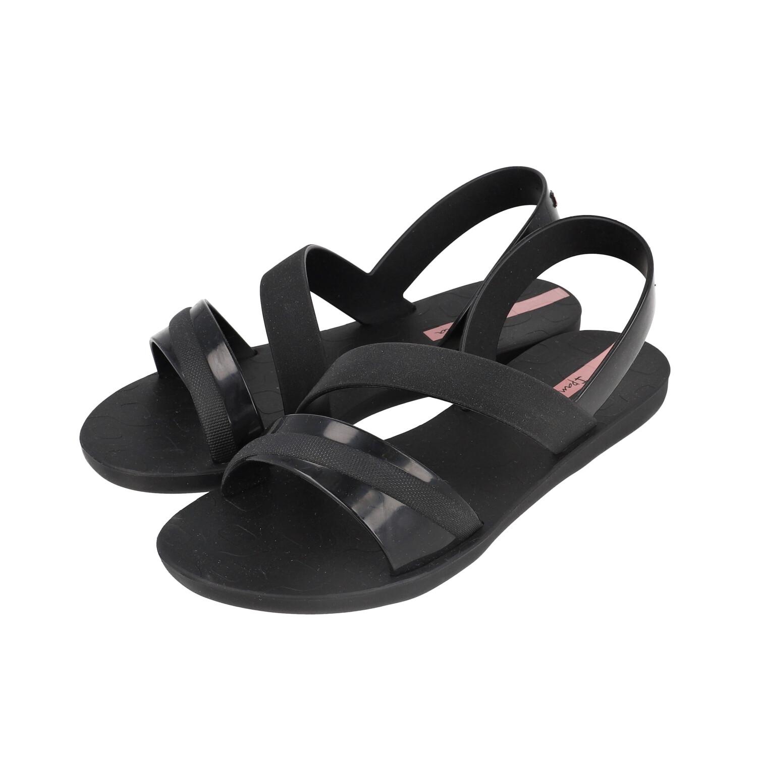 の*り様 ジュリアーブラックサンダル 美品 レディース 【IPANEMA】 イパネマ VIBRANT SANDAL バイブラント