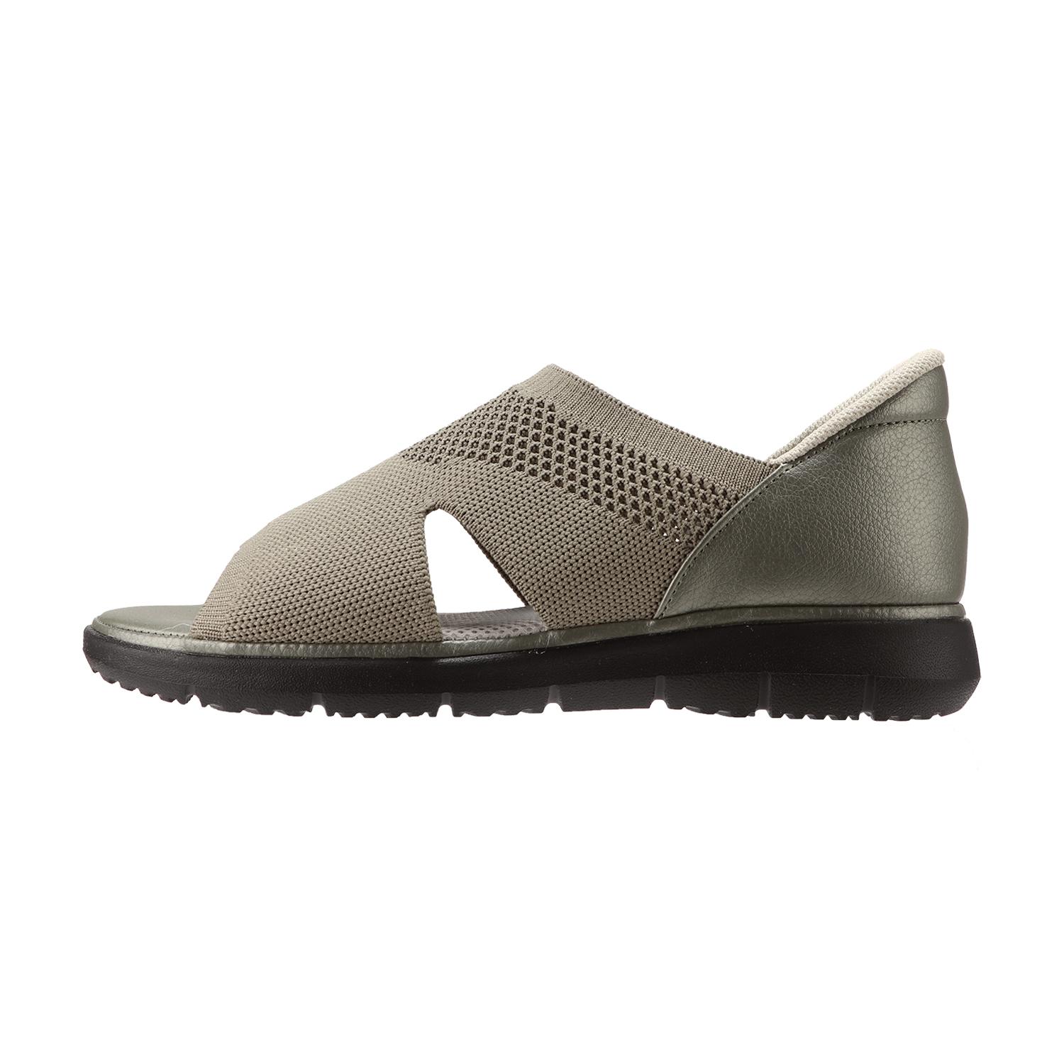 Pansy HANDSFREE KNET OPENTOE-SHOES Flat Sole 4447 KHAKI — photo 1 of 7