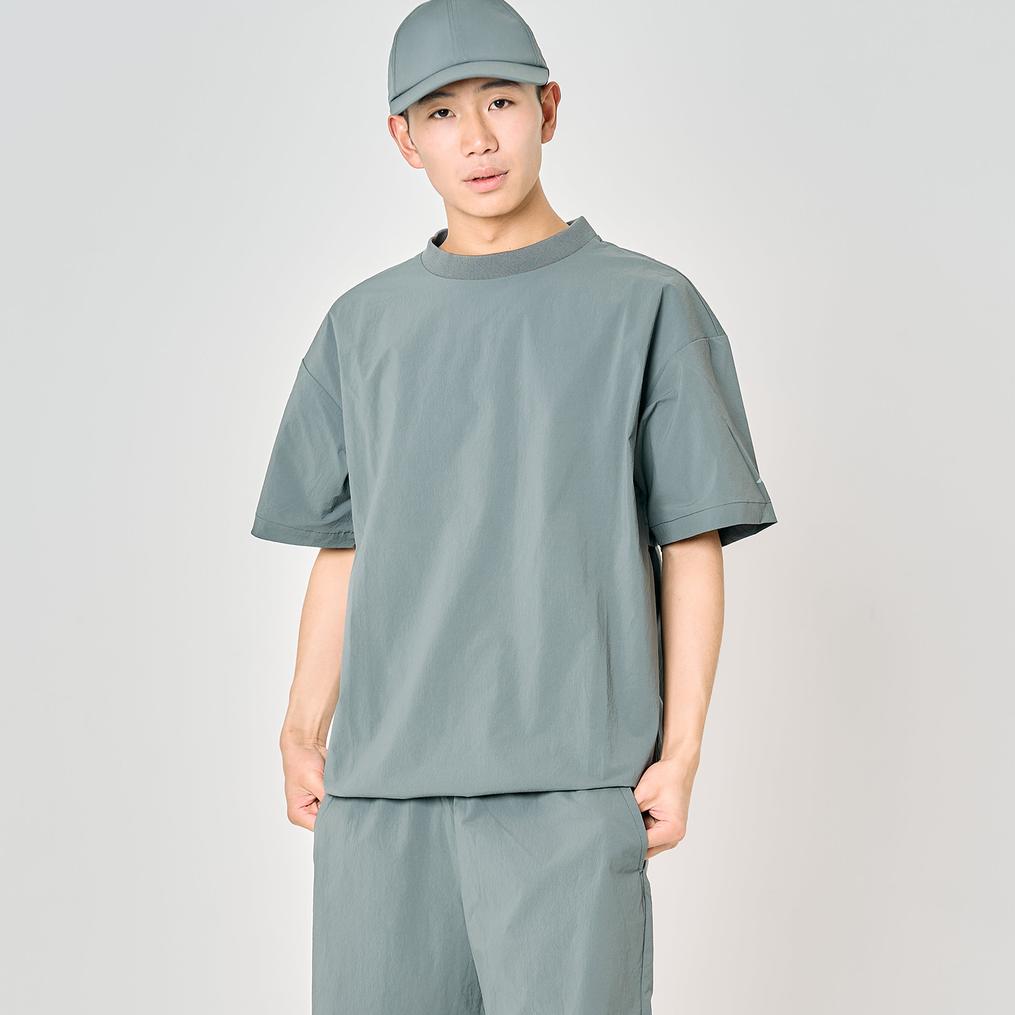 身長：180㎝　着用サイズ：Lサイズ DAIWA ｱﾊﾟﾚﾙ DAIWA Stretch Nylon S/S Crew Tee OSHMAN'S SMU画像7