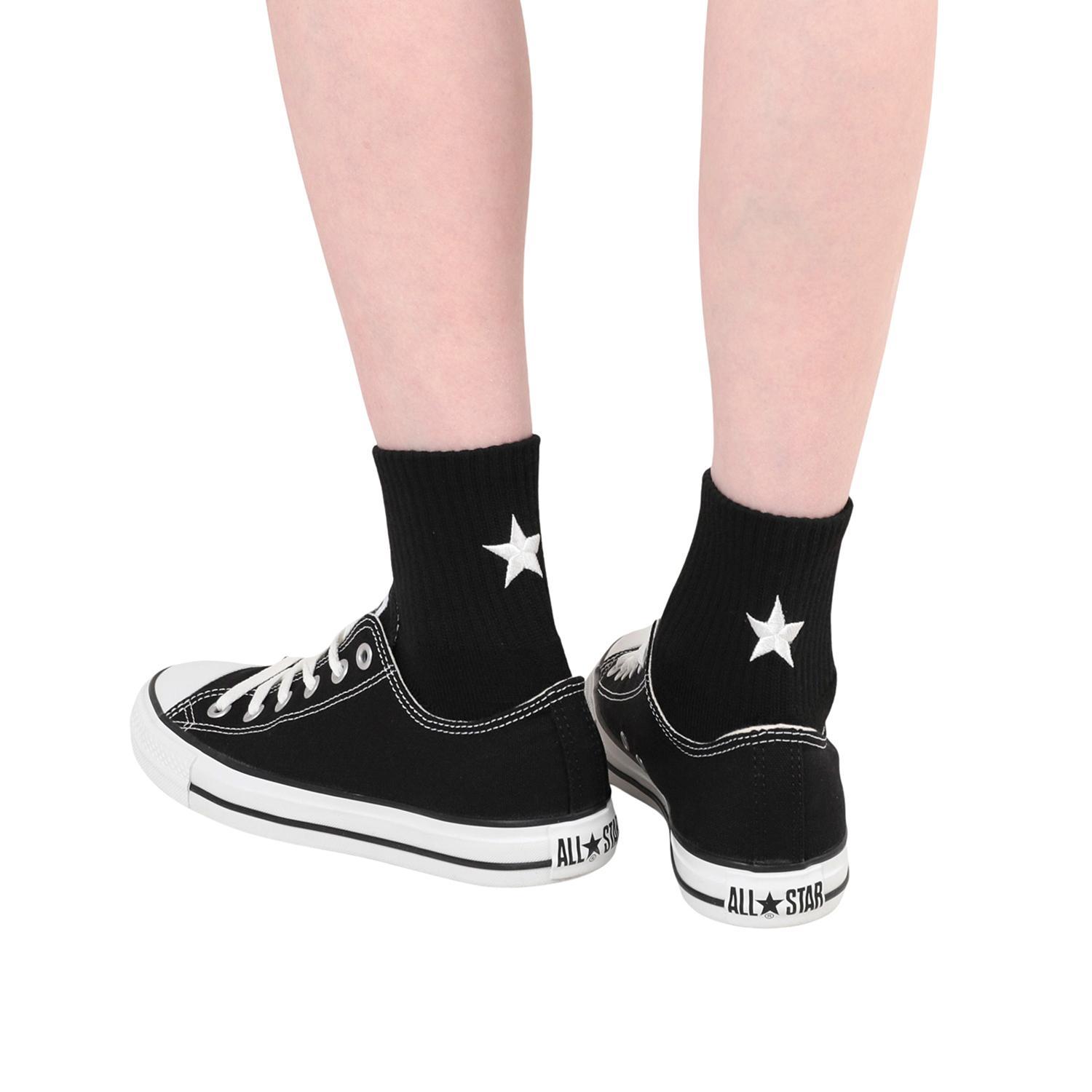 Converse CV STANDARD SOCKS OX 41800191 ABC-MART exclusive *BLK/OFF WHITE — photo 1 of 9