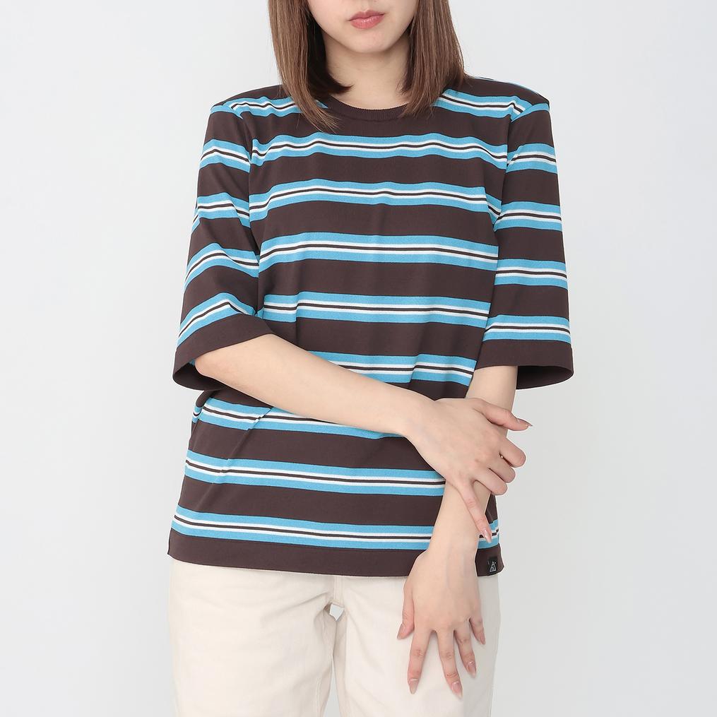 モデル：161㎝ / 着用サイズ：S ROUVER ROUVER W's Merino-Poly S/S Tee OSHMAN'S SMU画像1