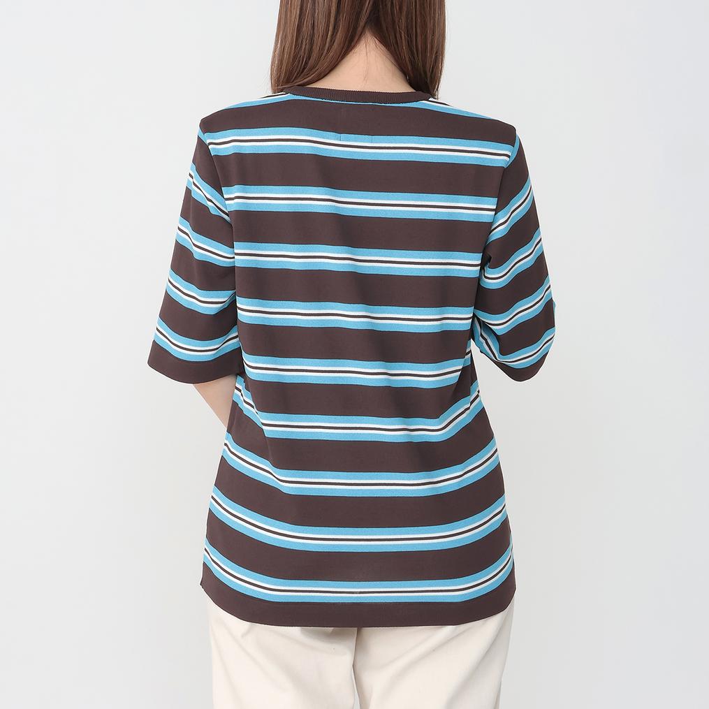 モデル：161㎝ / 着用サイズ：S ROUVER ROUVER W's Merino-Poly S/S Tee OSHMAN'S SMU画像3