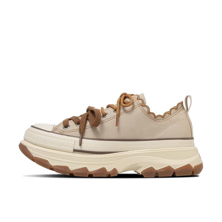 CONVERSE �I�[���X�^�[ �g���b�N�E�G�[�u ���[�X�G�b�W OX PETAL BEIGE