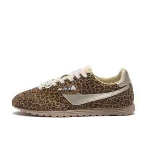 SUEDE/LAMINATED LEATHER LEOPARD/PLATINUM