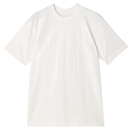Hanes シロクルーネック Tシャツ